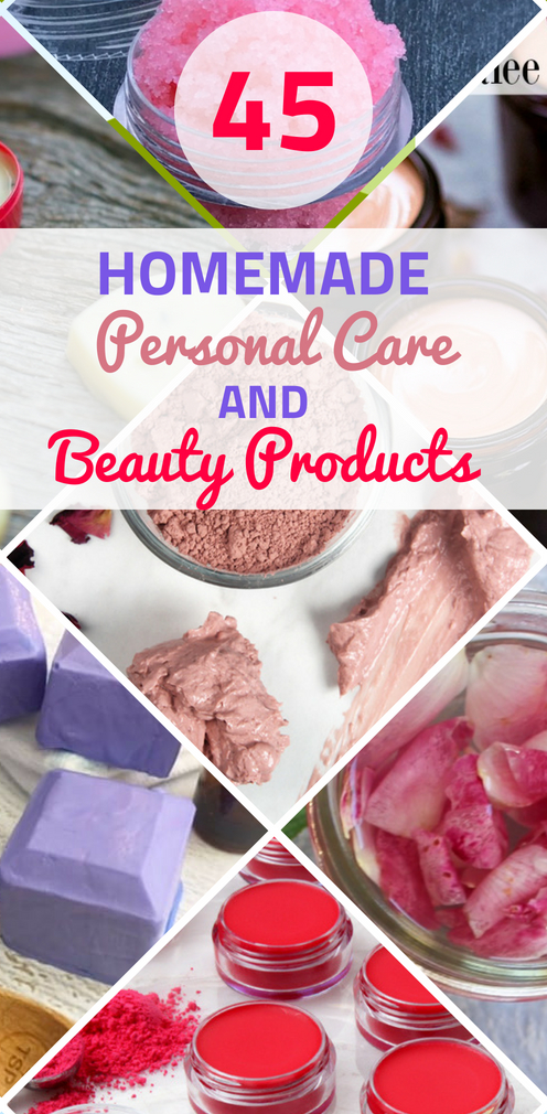 Learn how to make these simple and easy natural DIY personal care and beauty products. #diyskincare #diylotion #diybodybutter #diysugarscrub #homemadebeautyproducts #diyhaircareproducts #diypersonalcareproducts