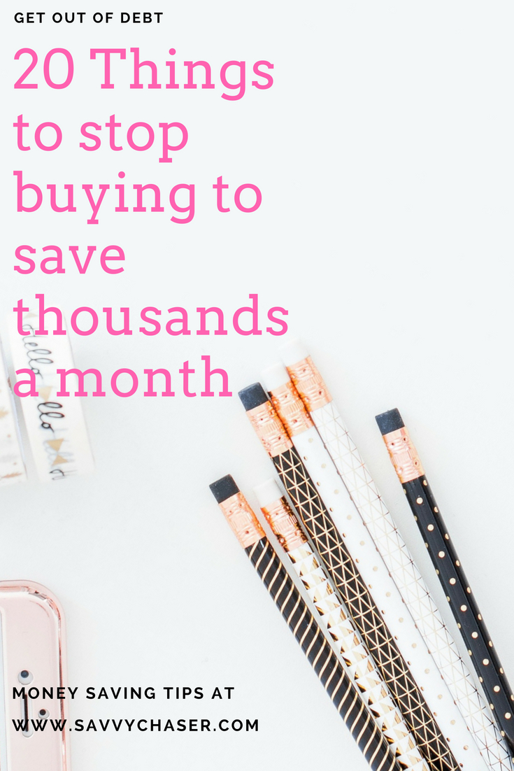 Learn how to save money without a lot of sacrifice. Easy and simple tips that will help you save thousands to pay off debt or maybe build up your emergency found. #stopbuying #savemoney