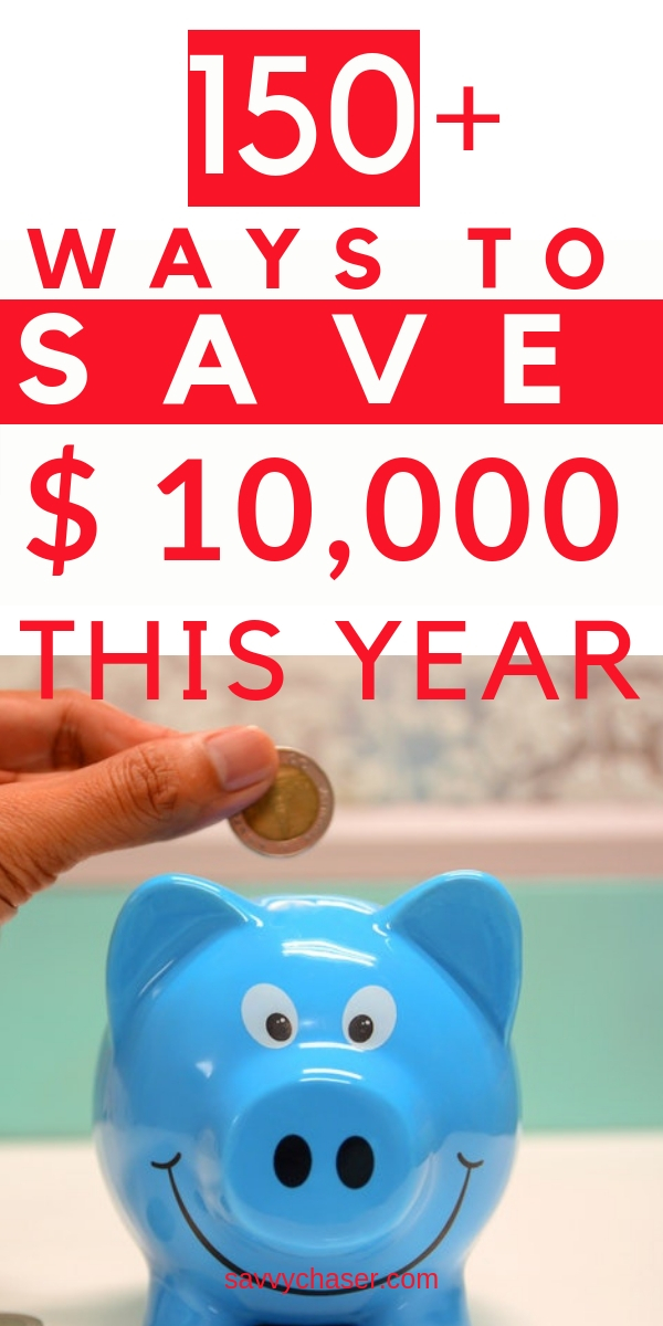 150 plus ways to save money. If your always struggling to save money check out these great ways to save money each month even on a low income.