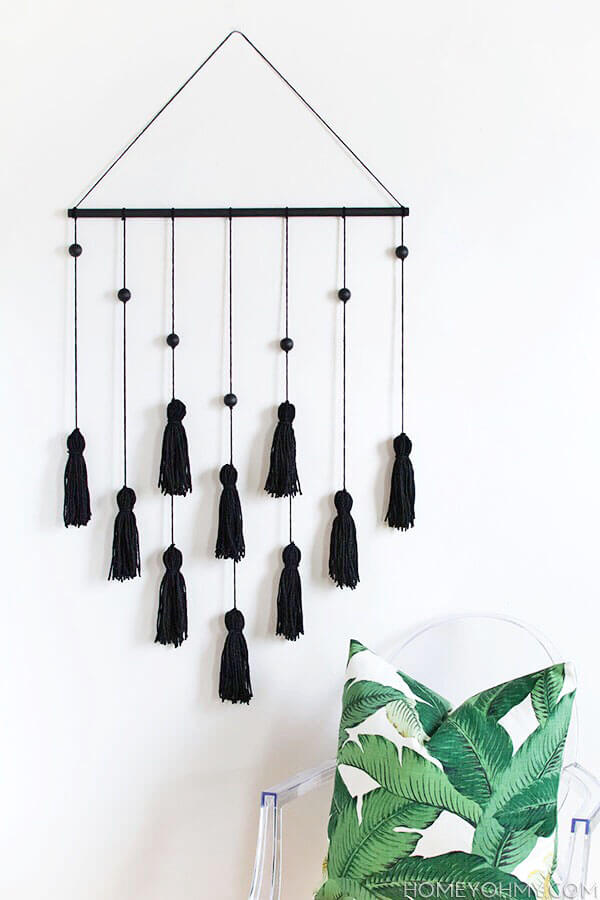 DIY Expensive Looking Gifts DIY Tassel Wall Hanging
