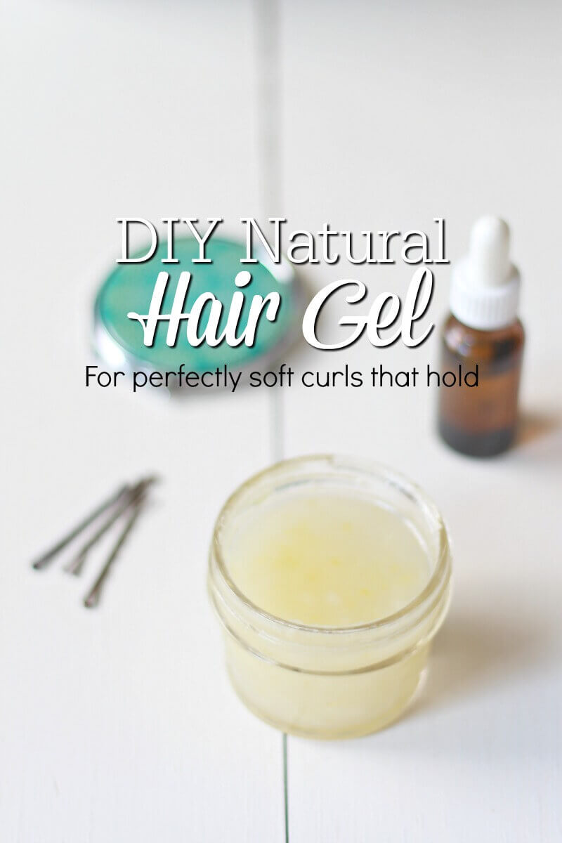 DIY Natural Hair Gel for perfectly soft curls that hold