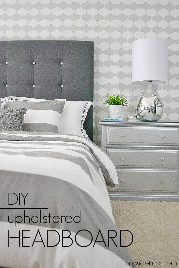 White and grey bedroom