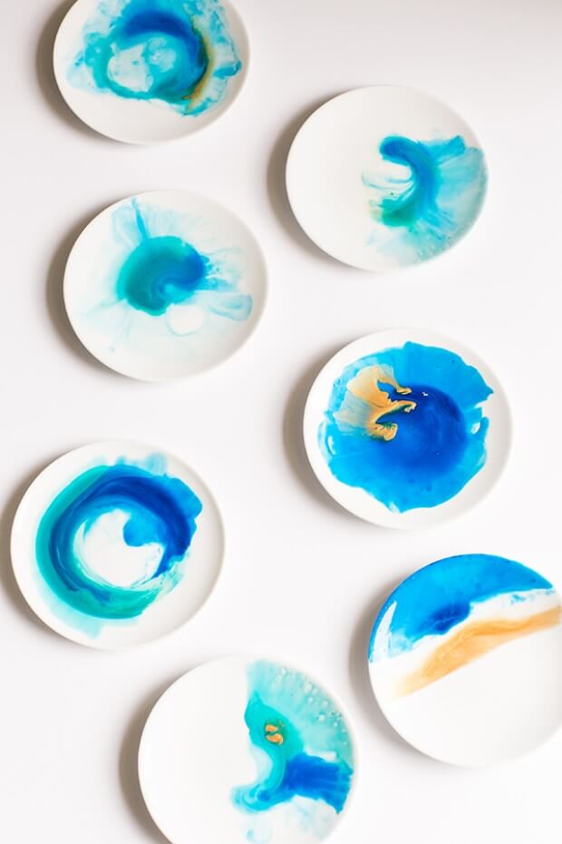 DIY Water Color Plates