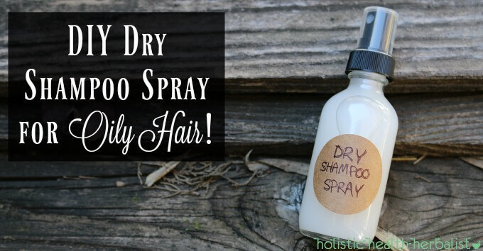Homemade personal care and beauty products-DIY Dry Shampoo Spray for Oily Hair
