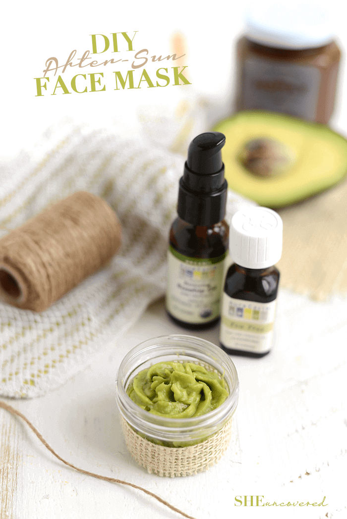 Homemade personal care and beauty products-DIY Sun Soothing Face Mask