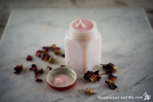 Homemade personal care and beauty products-rose cardamom lotion