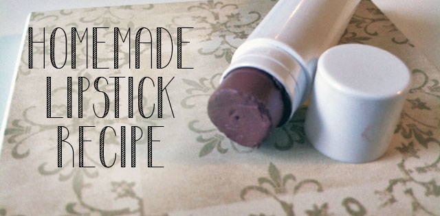 Natural Homemade Lipstick Recipe with color variations