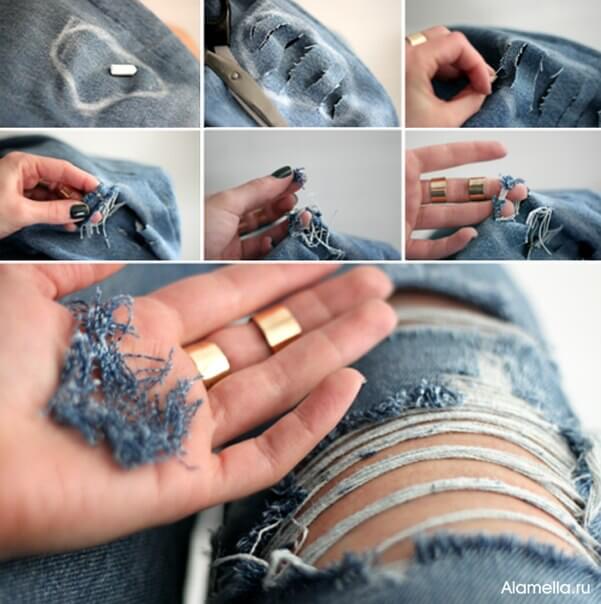 Ripped Jeans DIY