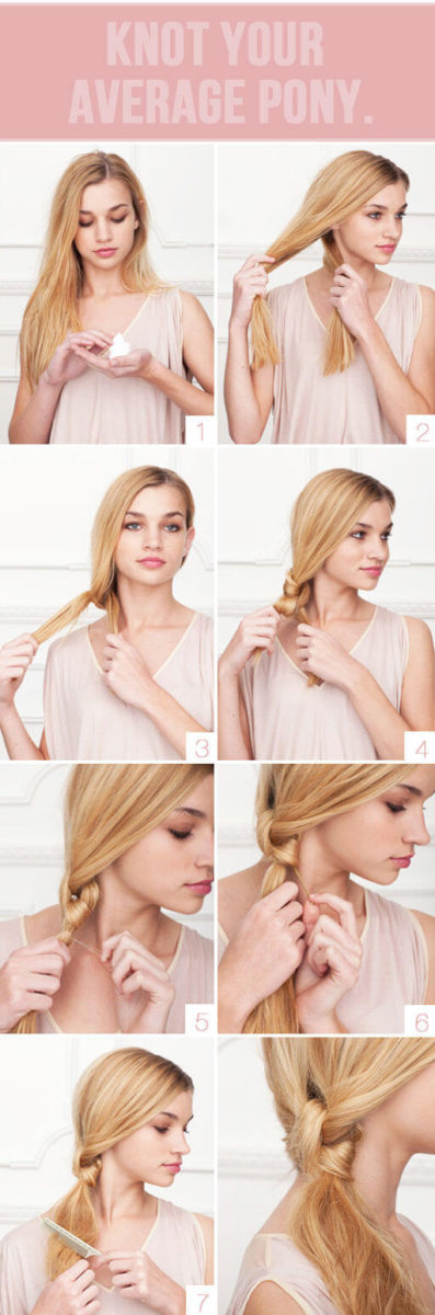 five minute hairstyles knotty knotty